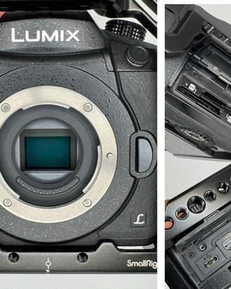 Lumix GH5 - con gabbia e 2 obbiettivi