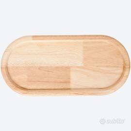 Vassoio Decorativo Ovale Legno 38x18