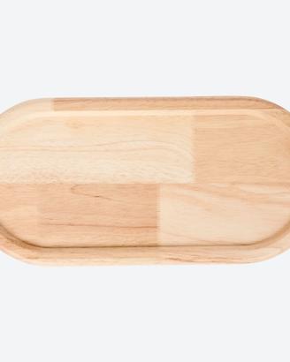 Vassoio Decorativo Ovale Legno 38x18