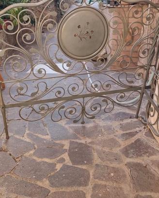 Letto piazza e mezza in ferro battuto