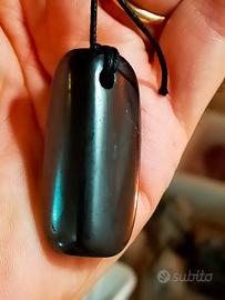 Ciondolo in Shungite  (forma allungata)