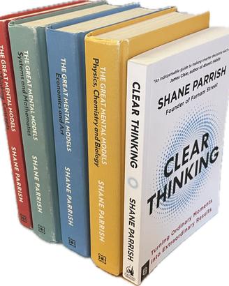 Set di 5 libri su modelli mentali/clear thinking