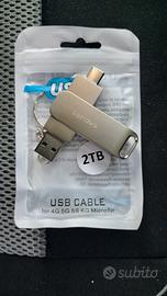 Chiavetta USB Lenovo 2TB Dual USB-A/USB-C