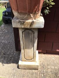 Coppia di Colonne in marmo cemento