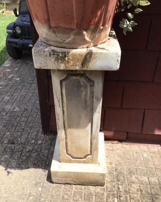 Coppia di Colonne in marmo cemento