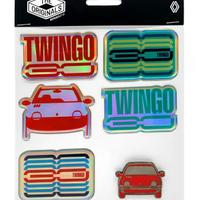 Adesivi e spilla 30 anni Twingo
