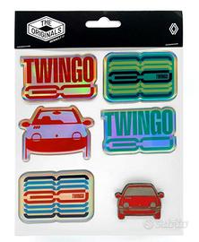 Adesivi e spilla 30 anni Twingo