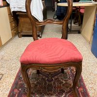 sedie antiche in legno rivestite stoffa