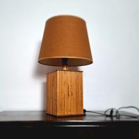 lampada in vimini anni 80. tutto originale. 