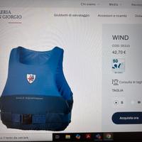 giubbotti di salvataggio veleria san giorgio
