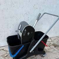 Carrello doppio secchio con strizzatore