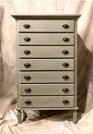 Settimino - Cassettiera in legno - 7 cassetti