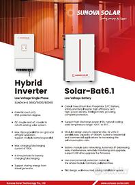 BATTERIA ACCUMULO Solar Bat6