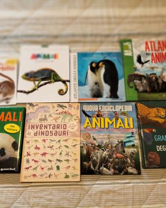 set 7 libri bambini animali del mondo 