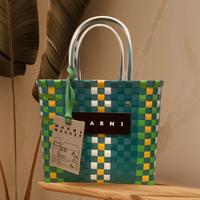 Marni Market Green Tote Bag Borsa Verde Cestino