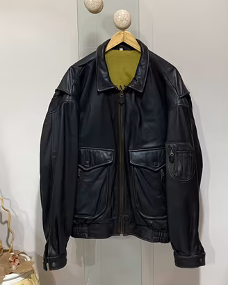 Giubbotto Aviatore vera pelle anni 90