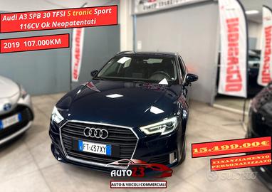 Audi A3 SPB 30 TFSI S tronic Sport 116CV Ok Neopat