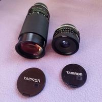 Coppia obiettivi Tamron 28 e 200 mm x Pentax K