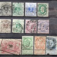 BELGIO 1866-1999 Lotto di 86 francobolli