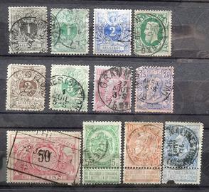 BELGIO 1866-1999 Lotto di 86 francobolli