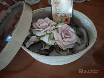 Capodimonte Majello - Composizione Rose in porcell