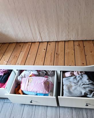 Letto hemnes Ikea 200*80 bianco con materasso