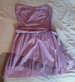 Vestito senza maniche lilla