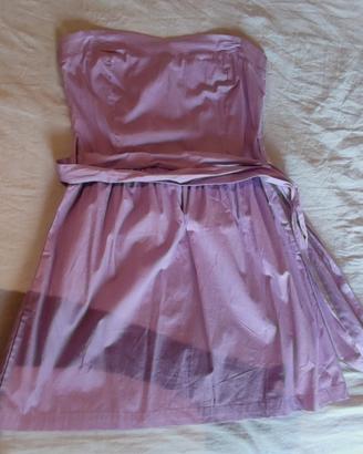 Vestito senza maniche lilla