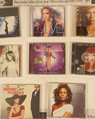 CD Sade J.Lopez Cher W. Hosting Dido Caro Emerald