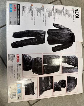 tuta antipioggia acqua XL XXL