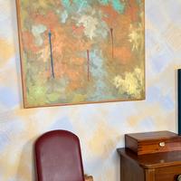 Intelaiato quadro astratto multicol