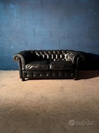 Divano club Chester Chesterfield in vera pelle Uk