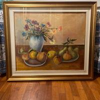 Quadro dipinto a olio natura morta firmato Ortega