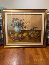 Quadro dipinto a olio natura morta firmato Ortega