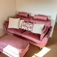 Divano Poltrone&Sofà con pouf – come nuovo