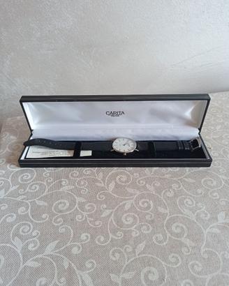 Orologio al quarzo cinturino in pelle 