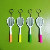 Set portachiavi racchetta da tennis vintage