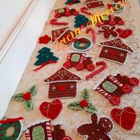 decorazioni natalizie lavorate all'uncinetto 
