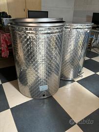 Silos in acciaio inox 400 litri 2 pezzi