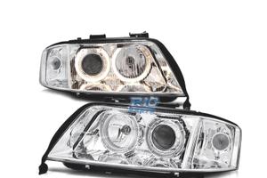 FARI XENON AUDI A6 4B 01-04 FONDO CROMATO
