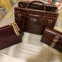 Borsa coccodrillo Pierre Cardin ed altre