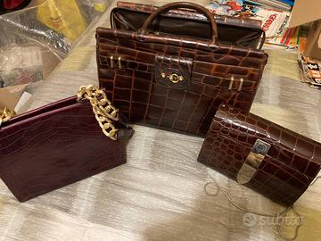 Borsa coccodrillo Pierre Cardin ed altre