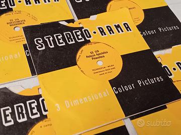5 VECCHI DISCHETTI PER VISORE STEREO RAMA VINTAGE