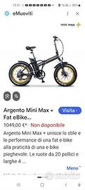 Fat e-bike Argento