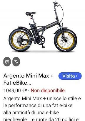 Fat e-bike Argento