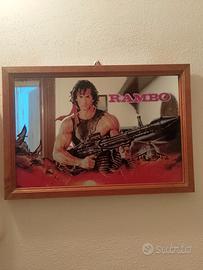 Rambo Raro Quadretto a Specchio Anni '80"