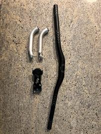 Kit manubrio, attacco e prolunghe MTB