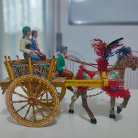carretto siciliano in legno 