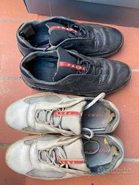 Scarpe sneaker Prada Uomo usate due paia usate