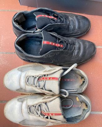 Scarpe sneaker Prada Uomo usate due paia usate